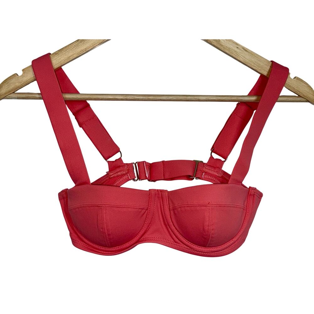 TA3 Coral Women's Underwire Bikini Top with Adjustable Straps Pushup